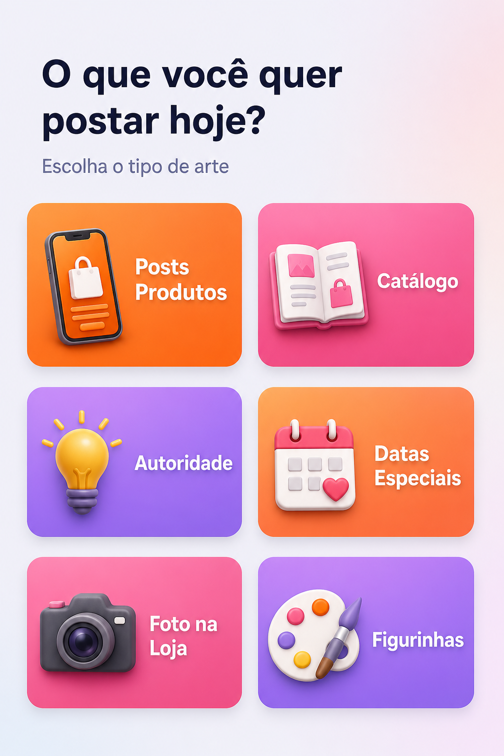 Escolhe o que postar