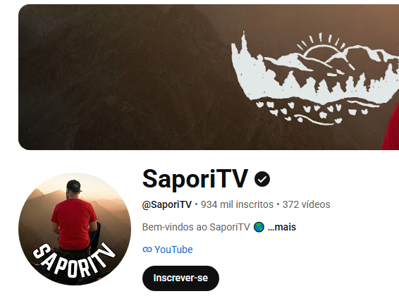 Canal SaporiTV no YouTube